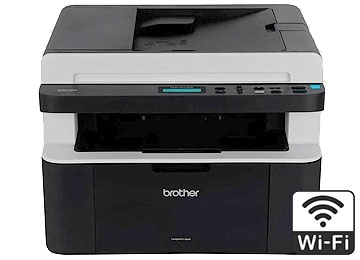 IMPRESORA BROTHER DCP-1617NW MONOCROMATICA MULTIFUNCION LASER WIFI USA TONER TN-1060