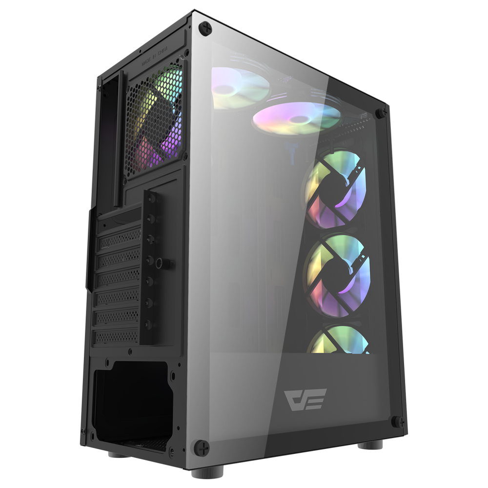 Gabinete Gamer Darkflash DK151 / RGB / Mid Tower / Lateral de Vidrio 