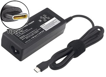 CARGADOR NOTEBOOK 20V 3.25A USB TIPO C 65W ALTERNATIVO LENOVO INCLUYE CABLE TREBOL